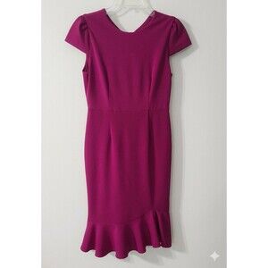 Betsey Johnson | Dresses | Betseyjohnson Red Sleeveless Cutout Back Scuba  Crepe Knee Length Dress | Poshmark